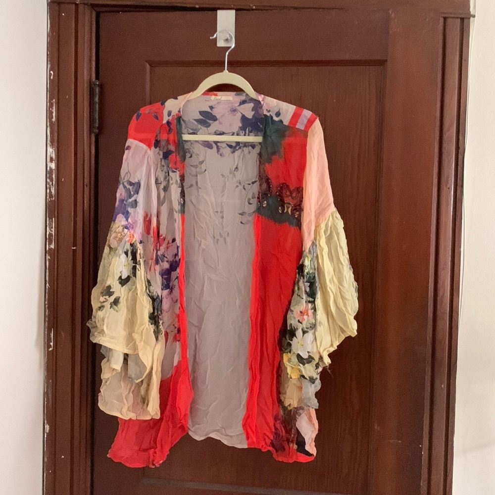 Floral beach cover up